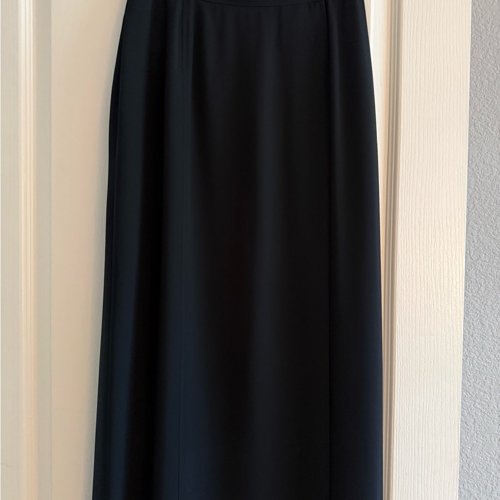 Banana Republic Black Midi Wrap Skirt